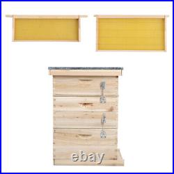 Langstroth Beehive Box Beekeeping Honey With Super & Brood Breeding Frames Housing