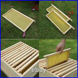 Langstroth Beehive Box Hive+20PCS Super & Brood Bee Hive Frames and Foundation