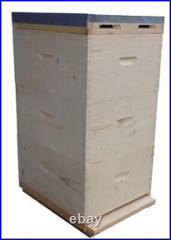 Langstroth Beehive European Made 10 Frame Triple hive with frames Varroa floor