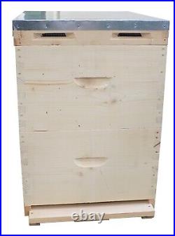 Langstroth Beehive European Made 10 Frame double brood with frames Solid floor