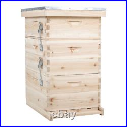Langstroth Beehive Fir Wood Bee Hive Beekeeping Honey Box Frame Kit AA
