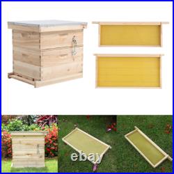 Langstroth Beehive House Box Wooden Honey Bee Beginner Beekeeping Equipment Kit
