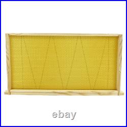 Langstroth Beehive Wired Wax Foundation Sheets and Frames Beekeeping