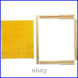 Langstroth Beehive Wired Wax Foundation Sheets and Frames Beekeeping