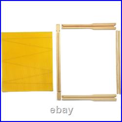 Langstroth Beehive Wired Wax Foundation Sheets and Frames Beekeeping