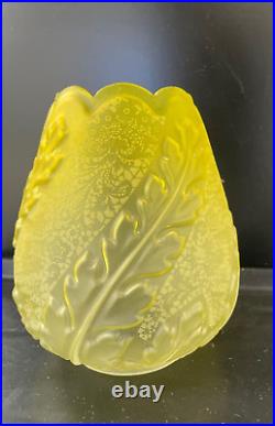 Lemon antique acid etched beehive embossed oil lamp shade