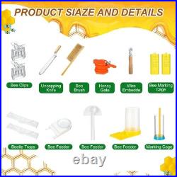 Leriton 30 Pcs Beekeeping Supplies Beehive Large, as the picture show