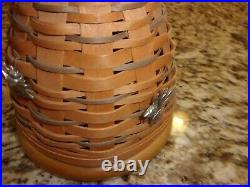 Longaberger Rare Bee Hive Collectors Club Basket With 3 Bee Pins