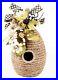Mackenzie_Childs_Queen_Bee_Skep_Beehive_Floral_Courtly_Check_New_Free_Shipping_01_hi