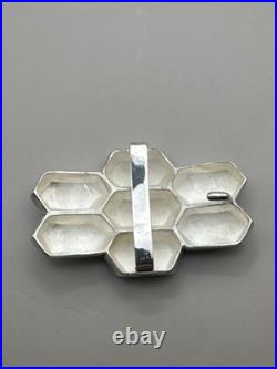 Mignon Faget Sterling Silver Bee Hive Style Belt Buckle