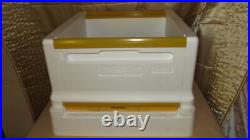 NATIONAL PARADISE HONEY POLY BEEHIVE WITH 1 BROOD 2 SUPERS ASSEMBLED, inc Frames