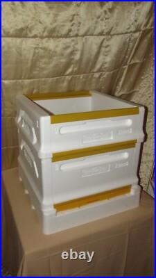 NATIONAL PARADISE HONEY POLY BEEHIVE WITH 1 BROOD 2 SUPERS ASSEMBLED, inc Frames