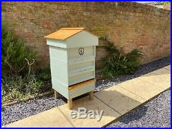 NEW Hand Made British National Bee Hive with Gabled Roof Cottage style