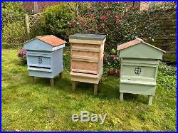 NEW Hand Made British National Bee Hive with Gabled Roof Cottage style