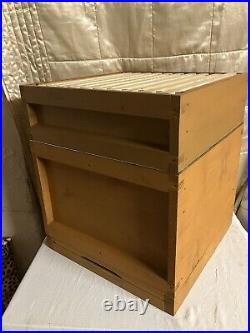 National 14x12 Deep Beehive with Frames with Wired Foundation, inc Super CEDAR