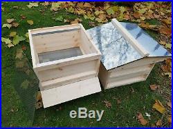 National Bee Hive Assembled 2 Super 1 Brood box with Stand Beekeeping Beehive