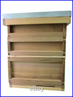 National Bee Hive Bee Keeping Cedar New 2 Super 1 Brood with frames and wax 612