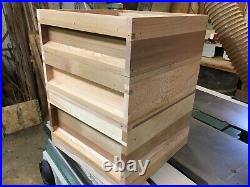 National Bee Hive, Joiner made with quality in mind. Red Cedar, with frames