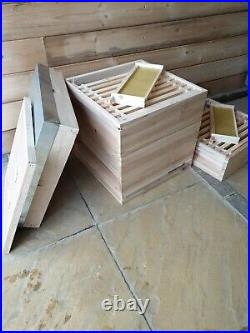 National Bee Hive Kit, 1 x Brood, 2 x Supers including Frames and Wax Sheets