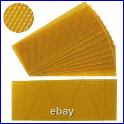 National Bee Hive Super Box Wired Wax Foundation Sheets Pre-Wired Natural Wax