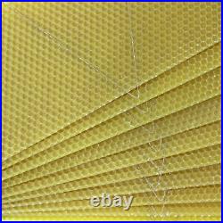 National Bee Hive Super Box Wired Wax Foundation Sheets Pre-Wired Natural Wax