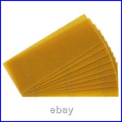 National Bee Hive Super Box Wired Wax Foundation Sheets Pre-Wired Natural Wax