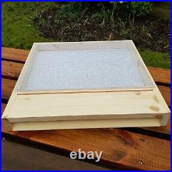 National Bee Hive with Gabled Roof assembled with anti wasp floor
