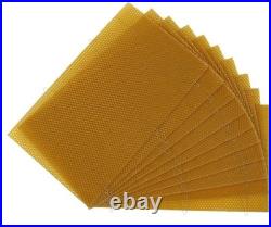 National Beehive Brood Box Wired Wax Foundation Sheets Beekeeping Hive 50