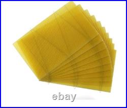 National Beehive Brood Box Wired Wax Foundation Sheets Beekeeping Hive 50