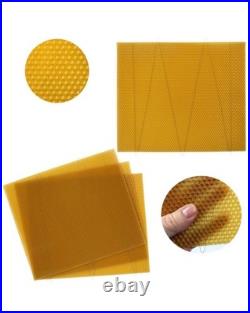 National Beehive Deep Brood Wired Wax Foundation Sheets Hive Beekeeping Frames