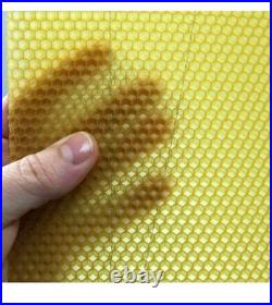 National Beehive Deep Brood Wired Wax Foundation Sheets Hive Beekeeping Frames
