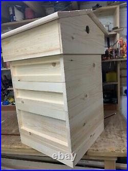 National Beehive, Pine, Roof, 1 Brood, 2 Supers, Crown Board, Mesh Floor