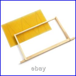 National Beehive Wired Wax Foundation Sheets and Frames Beekeeping Hive Kit