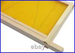 National Beehive Wired Wax Foundation Sheets and Frames Beekeeping Hive Kit