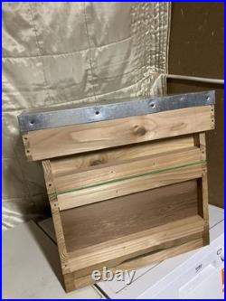 National Beehive with Frames with Wired Foundation, inc Brood Box +Super CEDAR