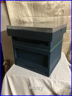 National Beehive with Frames with Wired Foundation, inc Brood Box +Super CEDAR