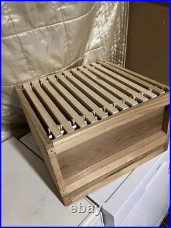 National Beehive with Frames with Wired Foundation, inc Brood Box +Super CEDAR