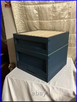 National Beehive with Frames with Wired Foundation, inc Brood Box +Super CEDAR