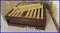 National Beehive with Frames with Wired Foundation, inc Brood Box +Super CEDAR