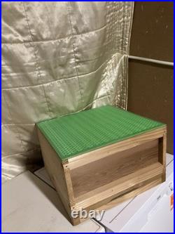 National Beehive with Frames with Wired Foundation, inc Brood Box +Super CEDAR