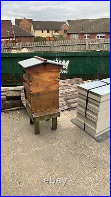 National Cedar Bee Hive Beehive, 14x12 Gabled roof. Tung oiled