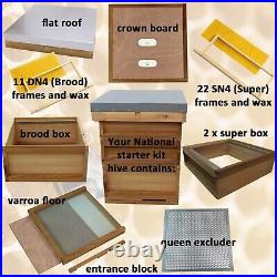 National Cedar Bee Hive Starter hive with frames and wax 21612