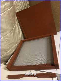 National Cedar Beehive +1 Super with Frames and Wired Wax Foundation, Red
