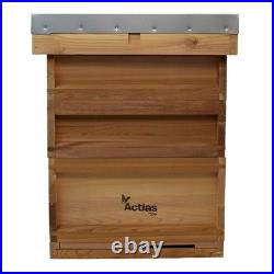 National Cedar Beehive Starter Kit with Brood & Super Boxes Frames Wax Apiary