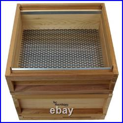 National Cedar Beehive Starter Kit with Brood & Super Boxes Frames Wax Apiary