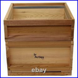 National Cedar Beehive Starter Kit with Brood & Super Boxes Frames Wax Apiary