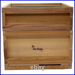 National Cedar Beehive Starter Kit with Brood & Super Boxes Frames Wax Apiary