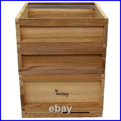 National Cedar Beehive Starter Kit with Brood & Super Boxes Frames Wax Apiary