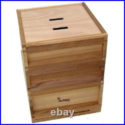 National Cedar Beehive Starter Kit with Brood & Super Boxes Frames Wax Apiary