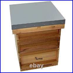 National Cedar Beehive Starter Kit with Brood & Super Boxes Frames Wax Apiary